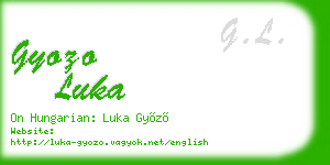gyozo luka business card