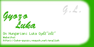 gyozo luka business card